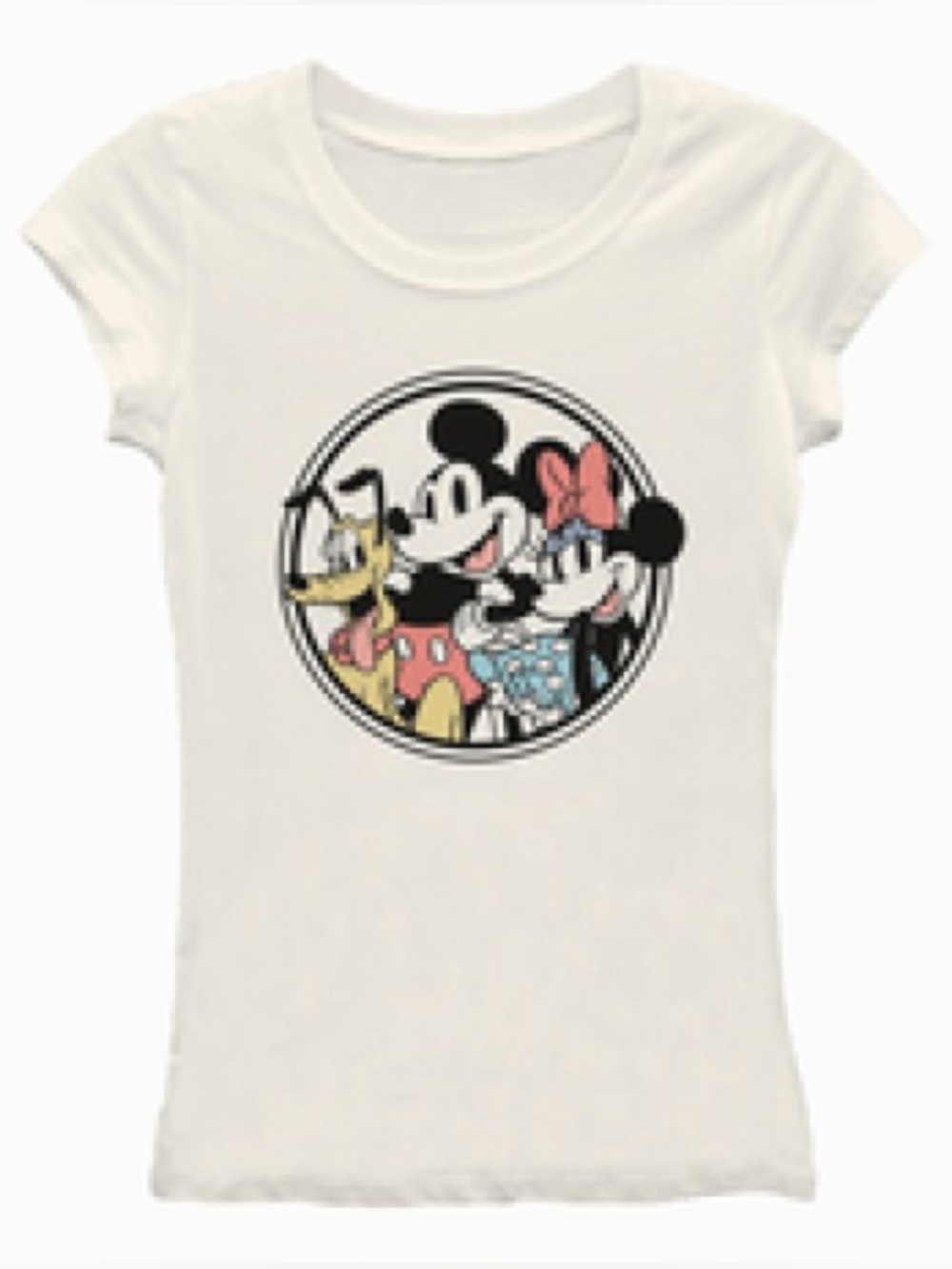 Juniors Retro Disney Mickey And Friends Graphic Tee